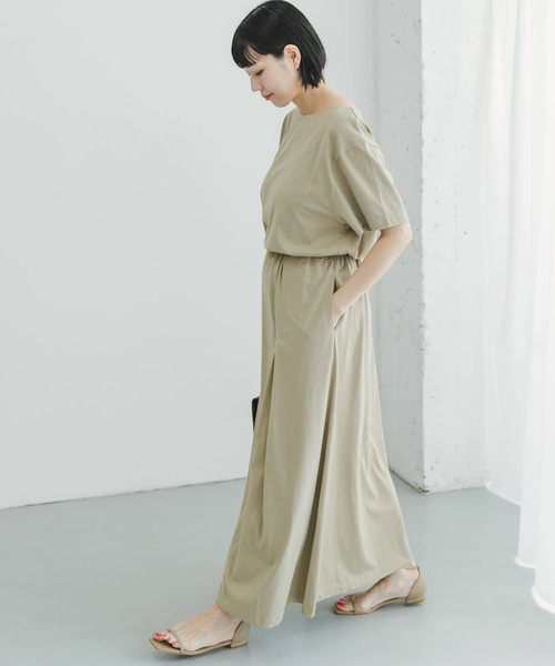 「ITEMS URBANRESEARCH」 半袖ワンピース FREE ブルー レディース_画像8