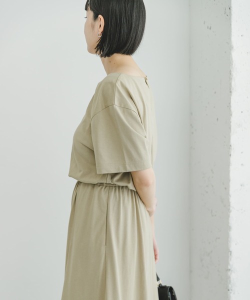 「ITEMS URBANRESEARCH」 半袖ワンピース FREE ブルー レディース_画像9