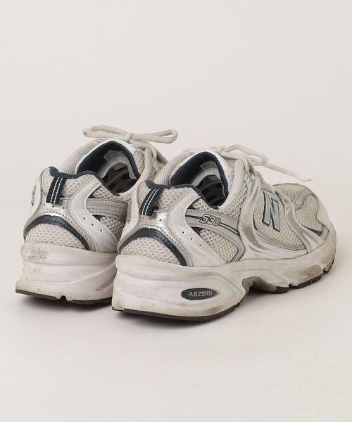 「New Balance」 ローカットスニーカー 25.5cm ホワイト レディース_画像2