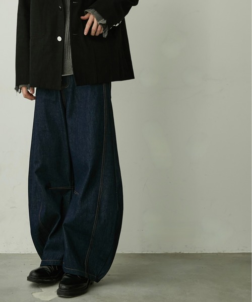 BLANK HOTEL ワイドパンツ ジーンズ Curved Silhouette Wide Denim
