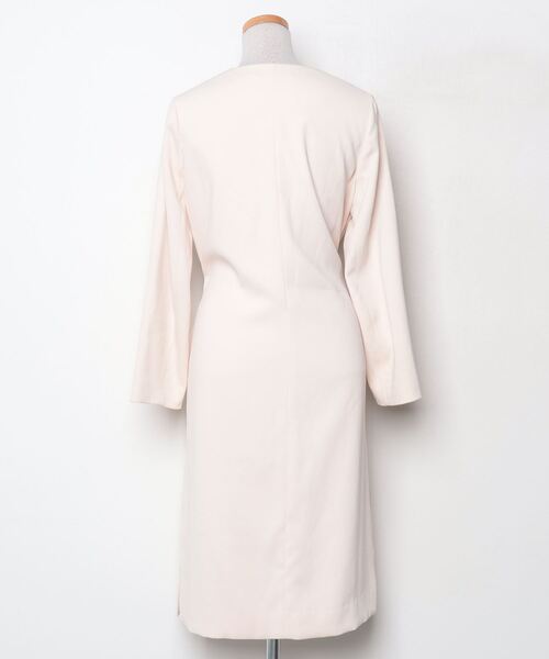 「CORTES WORKS」 ノーカラーコート 38 ベージュ レディース_画像2