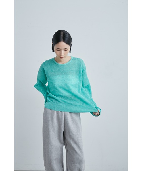 「MIESROHE」 長袖ニット ONE SIZE グレー レディース_画像6