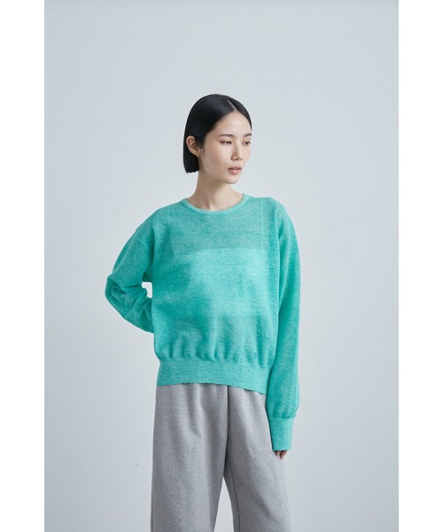 「MIESROHE」 長袖ニット ONE SIZE グレー レディース_画像8