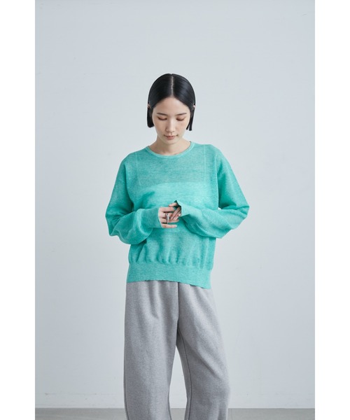 「MIESROHE」 長袖ニット ONE SIZE グレー レディース_画像9