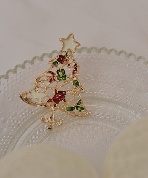 クリスマスのブローチ5点セット Mayree ブローチ 「resonance」「Christmas」キラキラ クリスマス