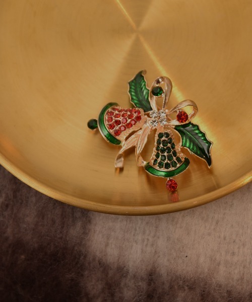 はち✨クリスマス直前商品❣️美しい❣️勝利に導く❣️Ruby ring✨ Mayree ブローチ 「resonance」「Christmas」キラキラ クリスマス