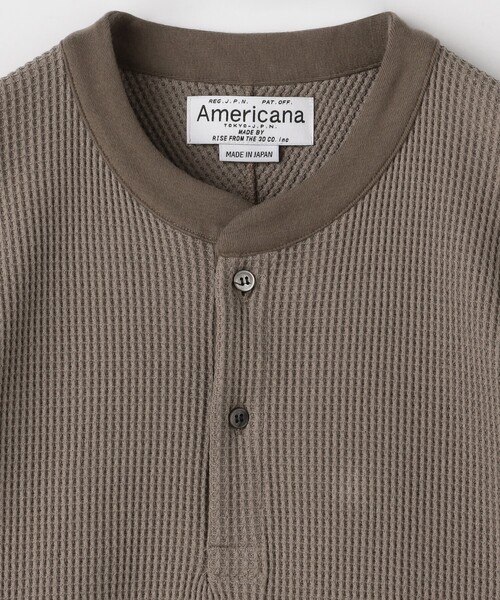 「FREAK'S STORE」 「AMERICANA」半袖カットソー フリ- ブラウン レディースの画像
