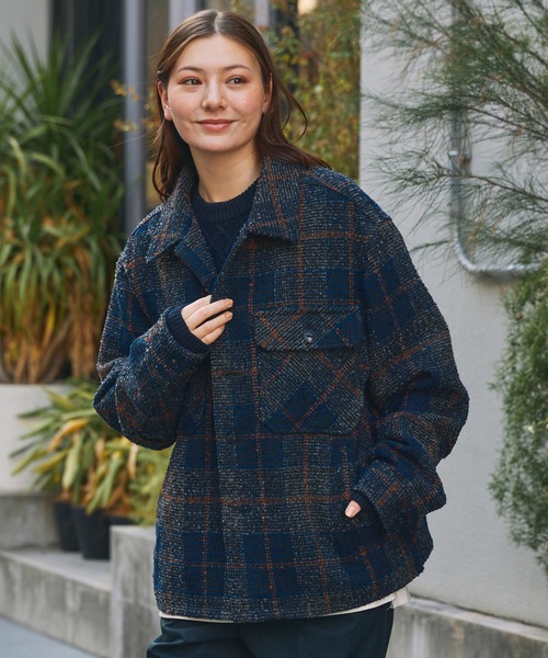 THE CRAFT CREW PRODUCTS ブルゾン アウター テックツイード オーバー