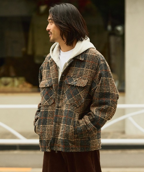 THE CRAFT CREW PRODUCTS ブルゾン アウター テックツイード オーバー