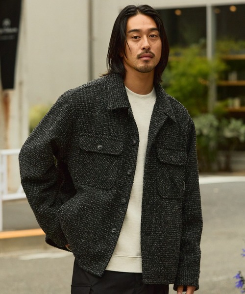 THE CRAFT CREW PRODUCTS ブルゾン アウター テックツイード オーバー