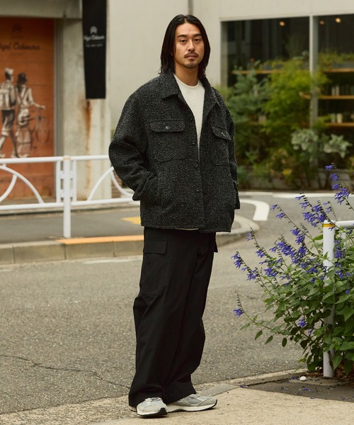 THE CRAFT CREW PRODUCTS ブルゾン アウター テックツイード オーバー
