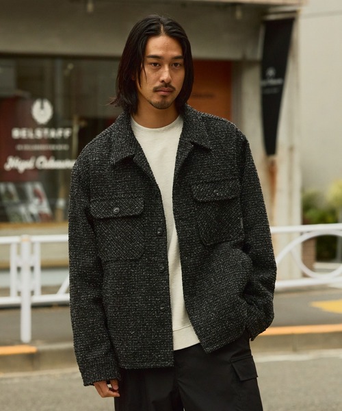 THE CRAFT CREW PRODUCTS ブルゾン アウター テックツイード オーバー