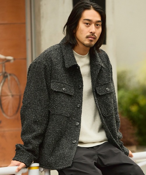 THE CRAFT CREW PRODUCTS ブルゾン アウター テックツイード オーバー