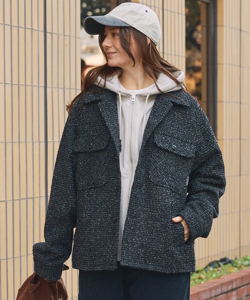 ジャケット・アウター ttt.cc a02 THE CRAFT CREW PRODUCTS ブルゾン アウター テックツイード オーバー