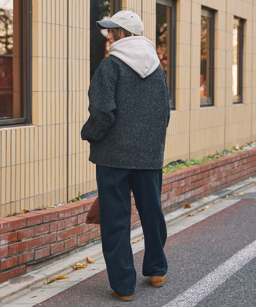 THE CRAFT CREW PRODUCTS ブルゾン アウター テックツイード オーバー