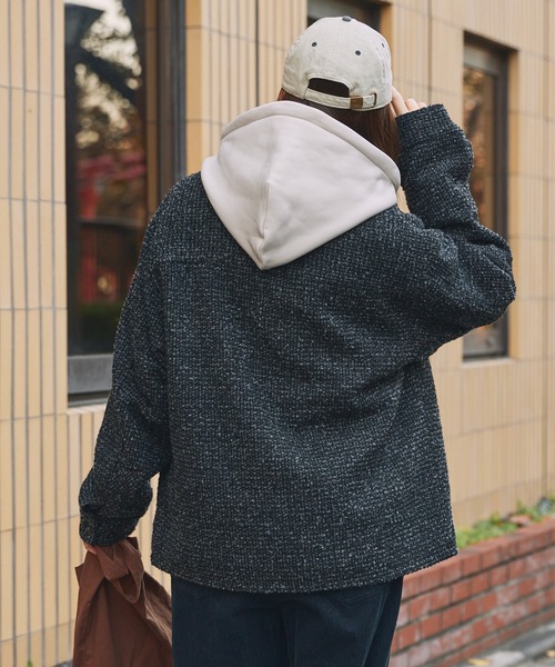 THE CRAFT CREW PRODUCTS ブルゾン アウター テックツイード オーバー