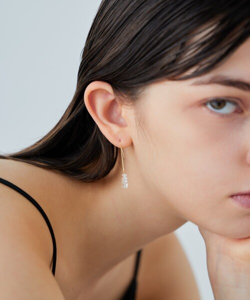 ete（エテ） ピアス 「シャンデリア」 K18YG クォーツ ピアス