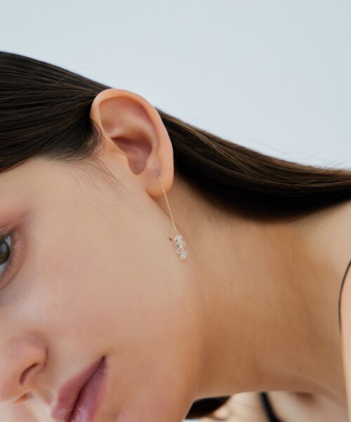 ete（エテ） ピアス 「シャンデリア」 K18YG クォーツ ピアス