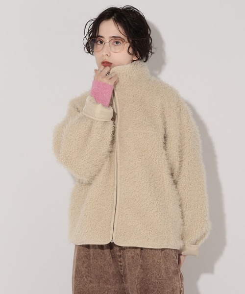 George's ブルゾン アウター プードルボアブルゾン レディース