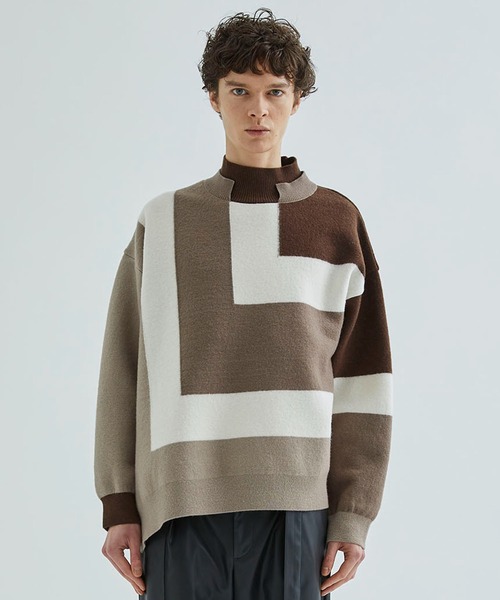 CULLNI（クルニ） 長袖ニット 1 キャメル メンズ : ZOZOTOWN Yahoo!店