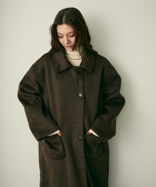 Lunea ステンカラーコート コート ステンカラーコート レディース