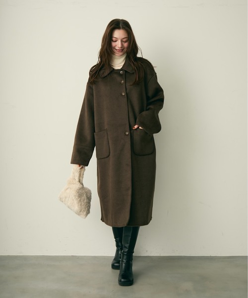 Lunea ステンカラーコート コート ステンカラーコート レディース