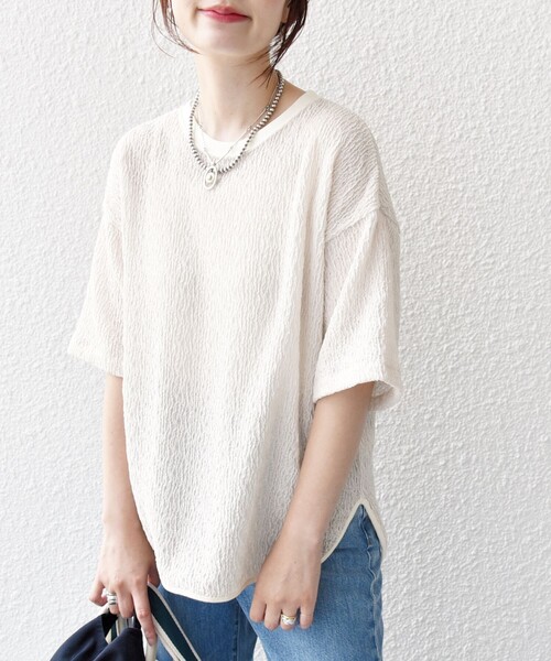 「SHIPS」 半袖Tシャツ - グレー レディース_8