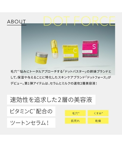スキンケアセット ドットフォース デュアルブレンドミルク スキン