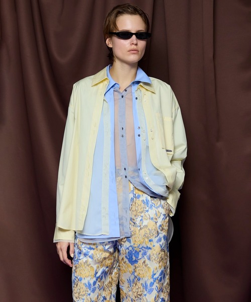 MAISON SPECIAL（メゾンスペシャル） ブラウス シャツ Sheer Shirt