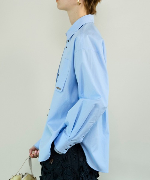 MAISON SPECIAL（メゾンスペシャル） ブラウス シャツ Sheer Shirt