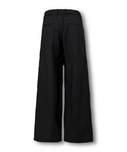 over tuck slacks 黒Sサイズ （chikashistu+） 受注制【Chikashitsu +】over tuck slacks (2color) – PRESSING WEB SHOP