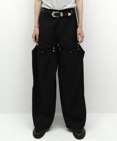 Chikashitsu+（チカシツプラス） スラックス 「CS」FLOW FIT DRAPE
