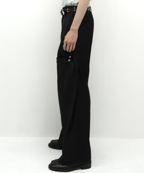 Chikashitsu+（チカシツプラス） スラックス 「CS」FLOW FIT DRAPE