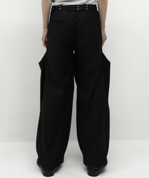 Chikashitsu+（チカシツプラス） スラックス 「CS」FLOW FIT DRAPE