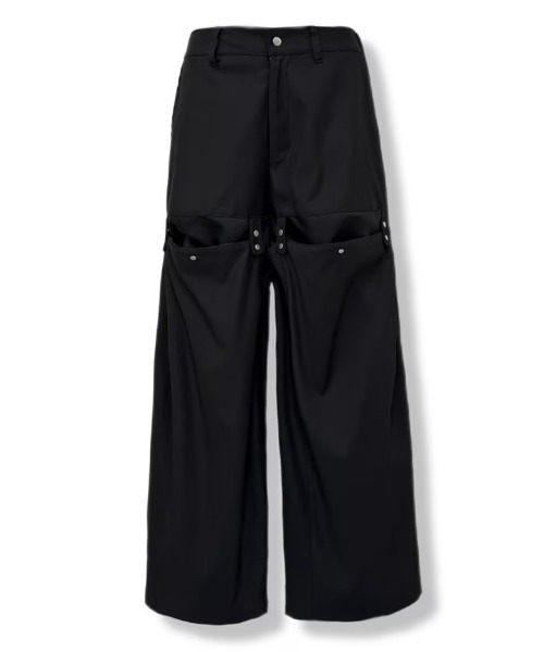 Chikashitsu+（チカシツプラス） スラックス 「CS」FLOW FIT DRAPE
