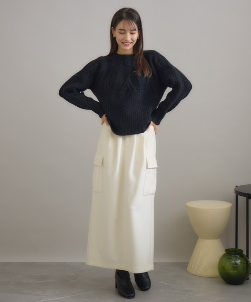 「KATHARINE ROSS」 スカート MEDIUM オフホワイト レディース_画像6