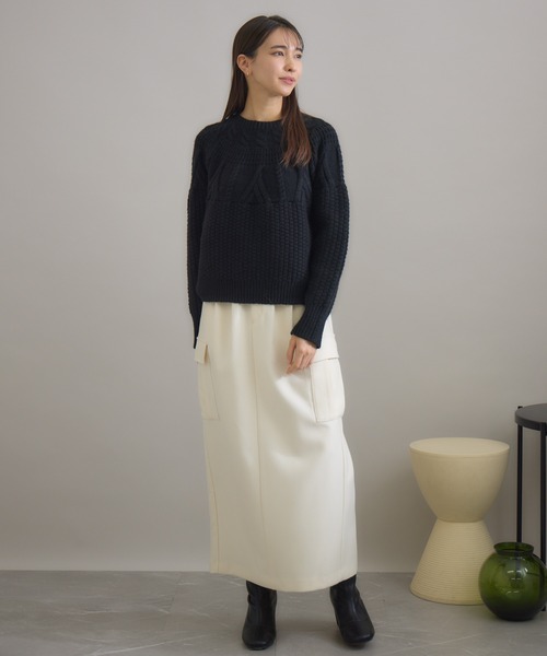 「KATHARINE ROSS」 スカート MEDIUM オフホワイト レディース_画像7