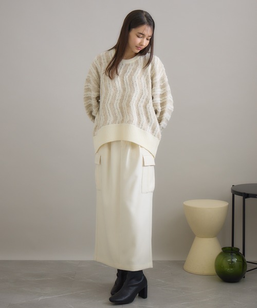 「KATHARINE ROSS」 スカート MEDIUM オフホワイト レディース_画像8