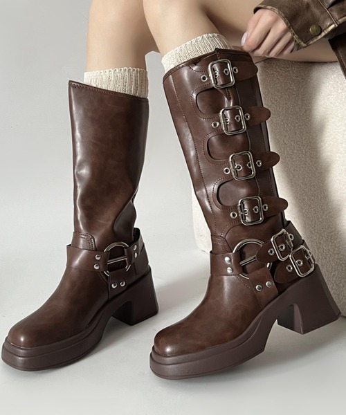 「Shoes in Closet」 ロングブーツ M ブラック レディース_画像7