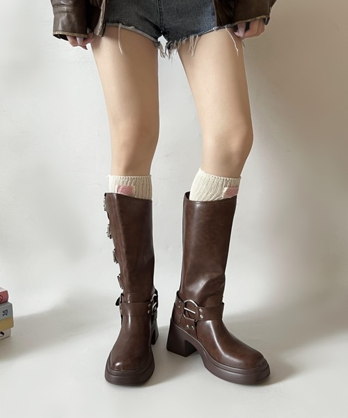 「Shoes in Closet」 ロングブーツ M ブラック レディース_画像9