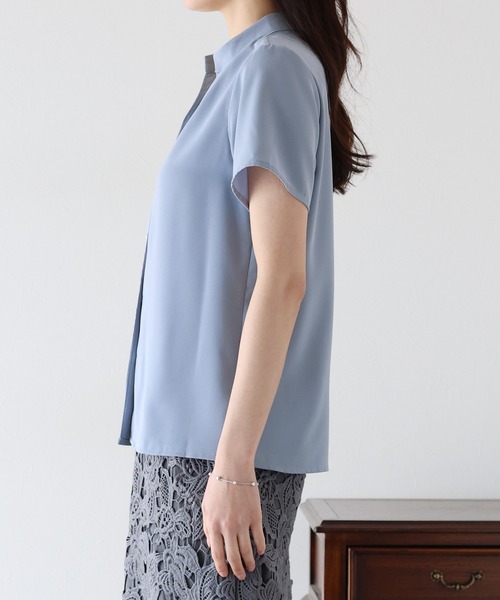 「BLUEEAST」 半袖ブラウス MEDIUM ホワイト レディース_画像7