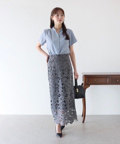 「BLUEEAST」 半袖ブラウス MEDIUM ホワイト レディース_画像9