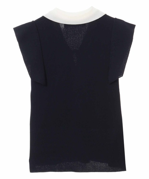 「31 Sons de mode」 ノースリーブニット 36 ホワイト レディース_画像9