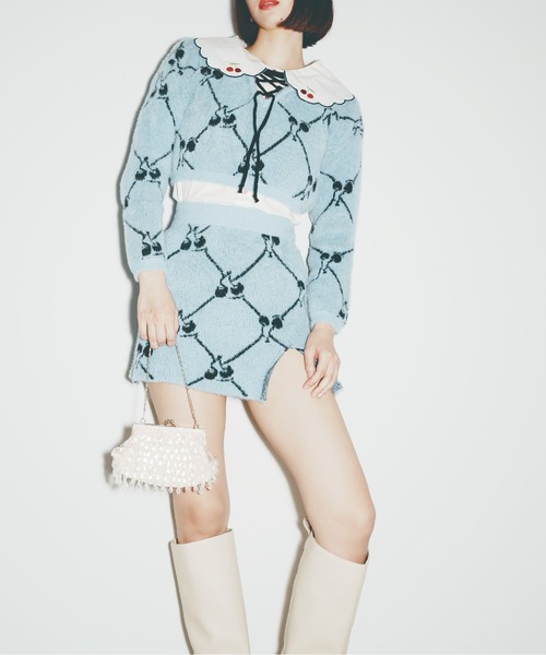 「LA POMME petit」 セットアップ SMALL ライトブルー レディース_画像6