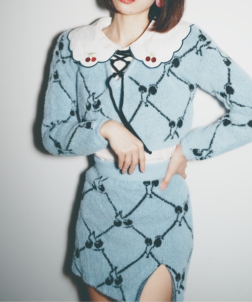 「LA POMME petit」 セットアップ SMALL ライトブルー レディース_画像8