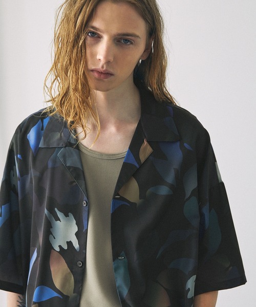 「EMMA CLOTHES」 半袖シャツ M ベージュ メンズ_画像3