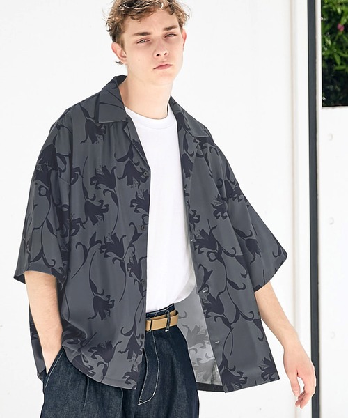 「EMMA CLOTHES」 半袖シャツ M ベージュ メンズ_画像6