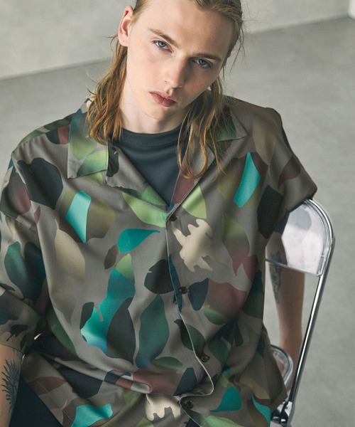 「EMMA CLOTHES」 半袖シャツ M ベージュ メンズ_画像8