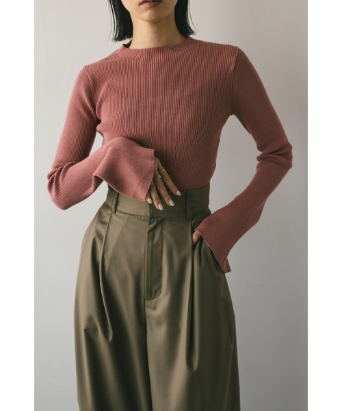 「STYLEMIXER」 長袖ニット FREE ブラウン レディース_画像2