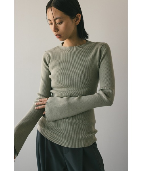 「STYLEMIXER」 長袖ニット FREE ブラウン レディース_画像4